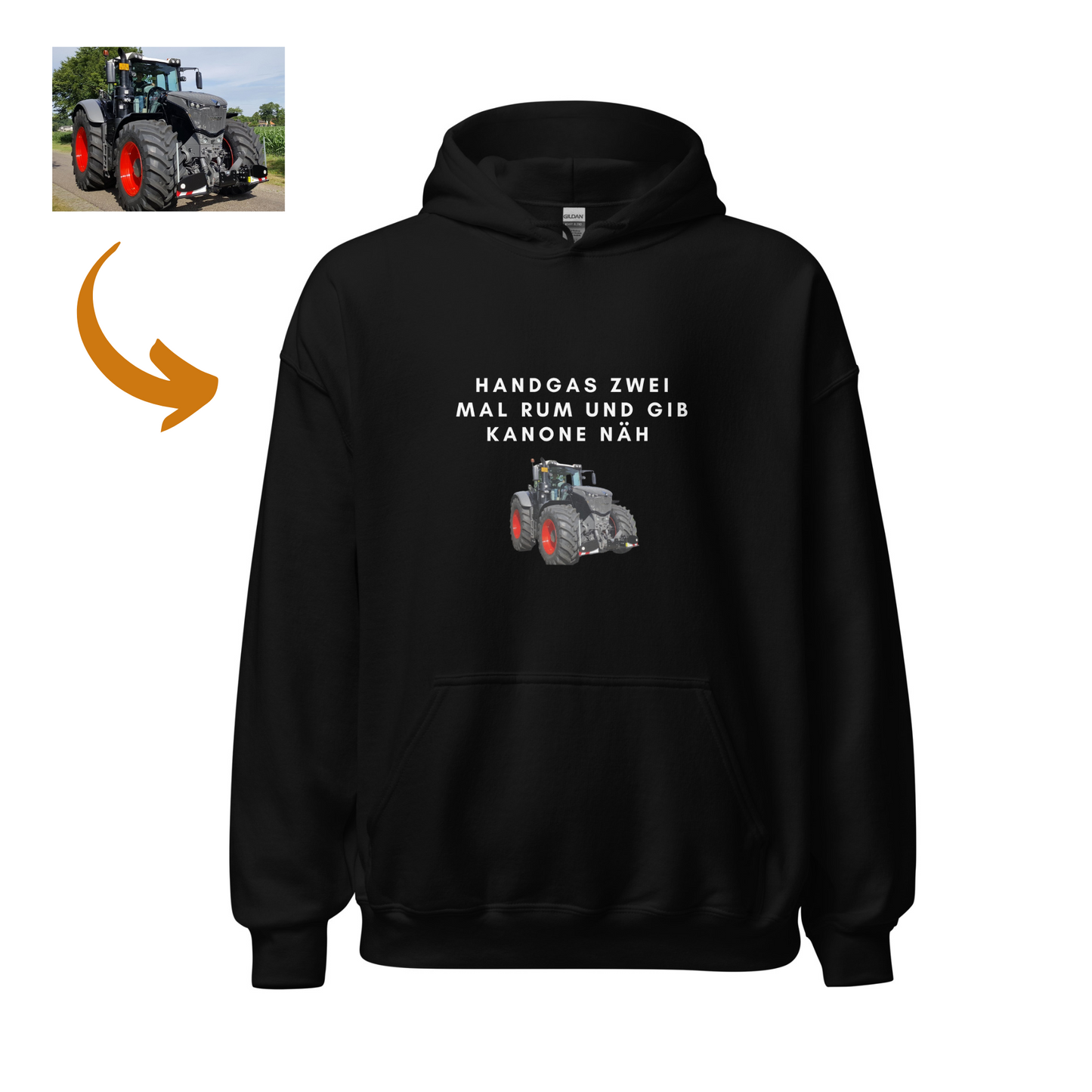personalisierbarer Handgas - Unisex Hoodie