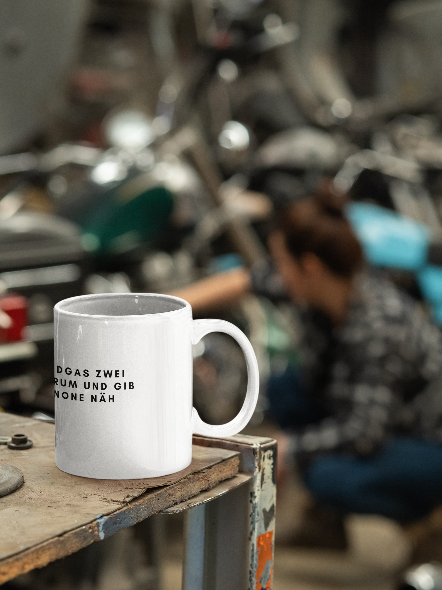 Handgas zwei mal rum - Tasse