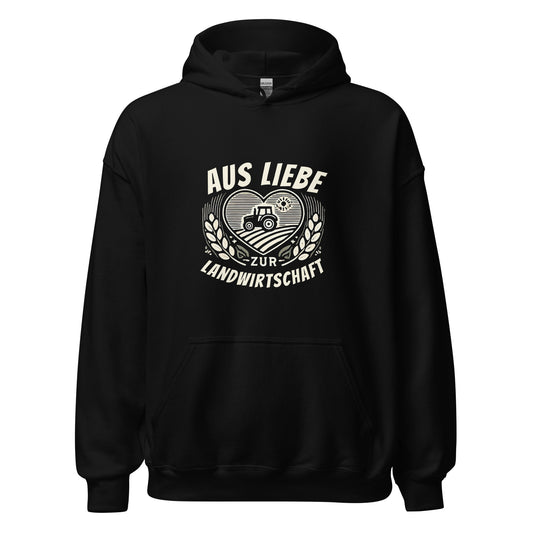 Liebe zur Landwirtschaft - Unisex Hoodie